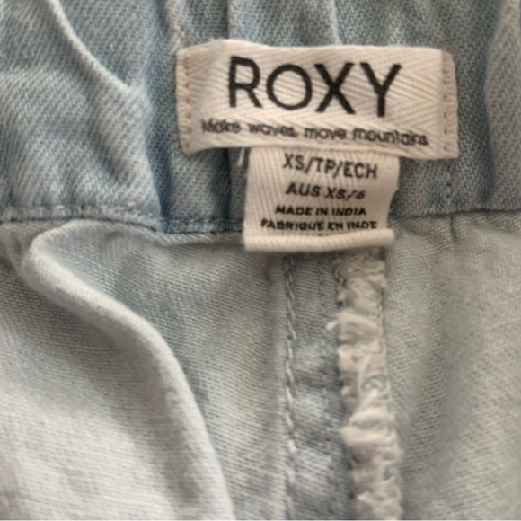 Roxy Go to the Beach Women's Shorts in Medium Blue 100% Cotton - Picture 6 of 14